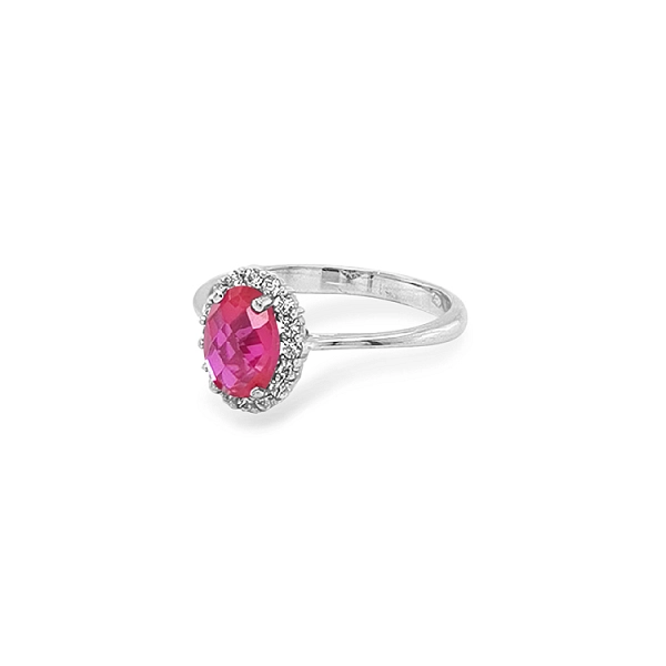 Goldring mit farbigen Steinen