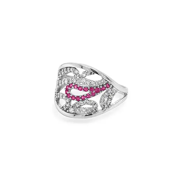 Goldring mit farbigen Steinen