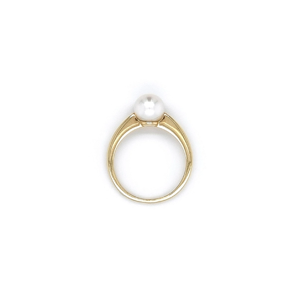 Goldring mit Perle