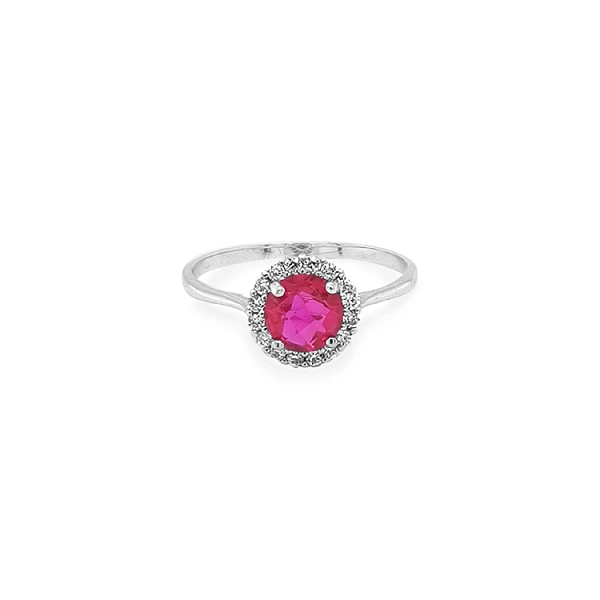 Goldring mit farbigen Steinen