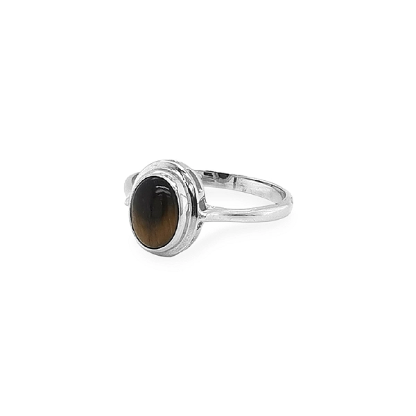 Goldring mit Tigerauge