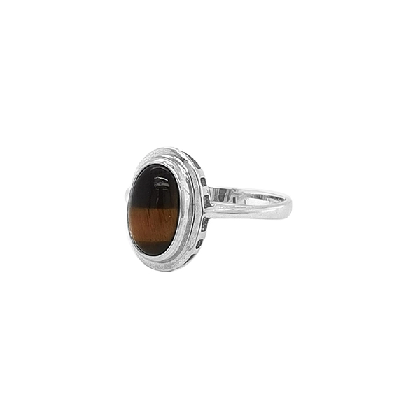 Goldring mit Tigerauge