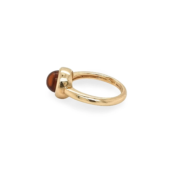 Goldener Ring mit Quarz