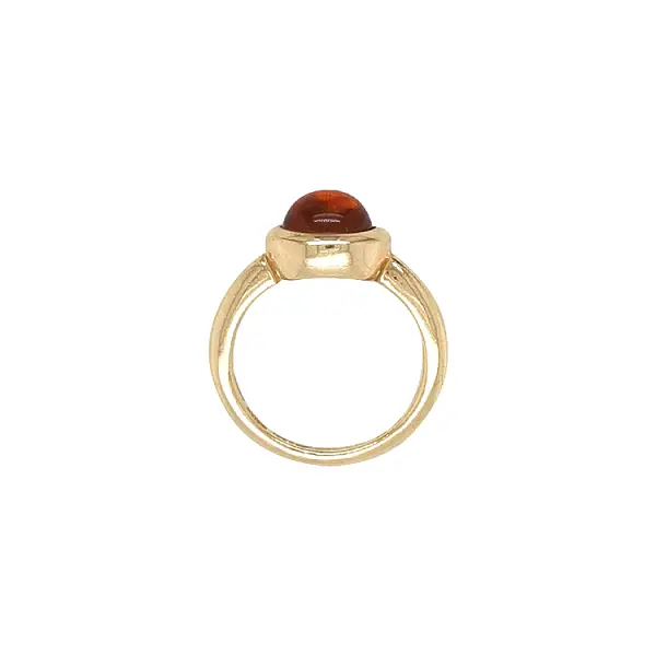 Goldener Ring mit Quarz