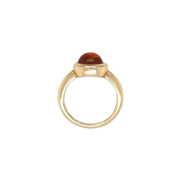Goldener Ring mit Quarz