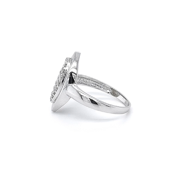Ring mit Zirkonen aus Weißgold