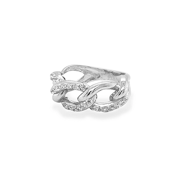 Goldring mit Zirkonen