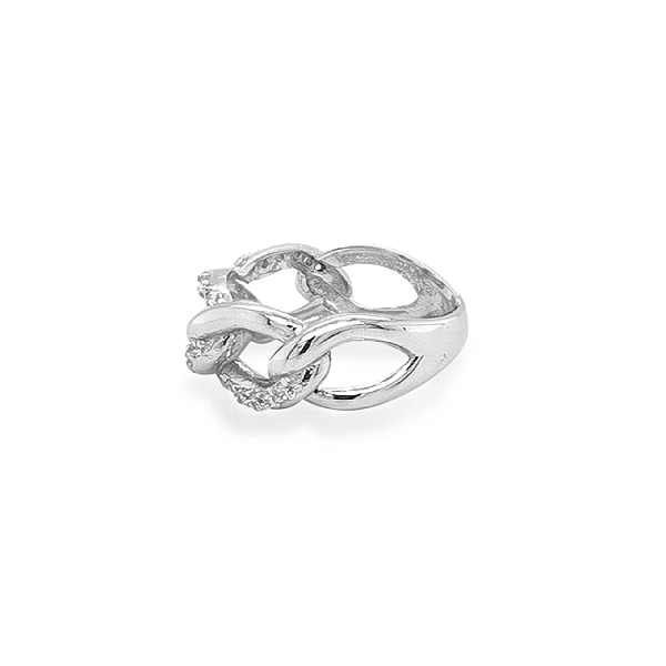 Goldring mit Zirkonen