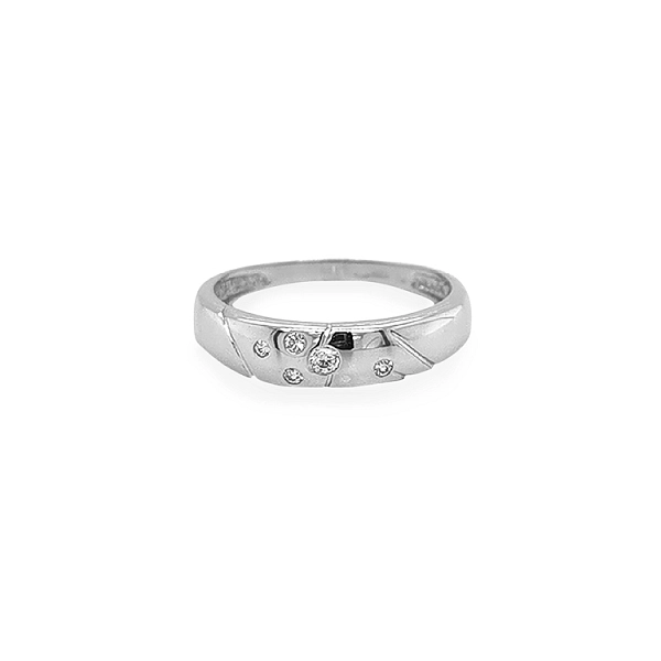 Goldring mit Zirkonen