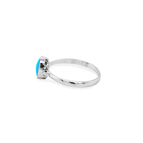 Goldener Ring mit Türkis