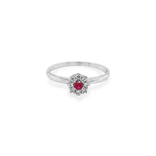 Goldring mit farbigen Steinen