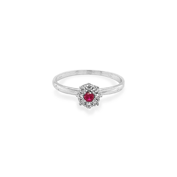 Goldring mit farbigen Steinen