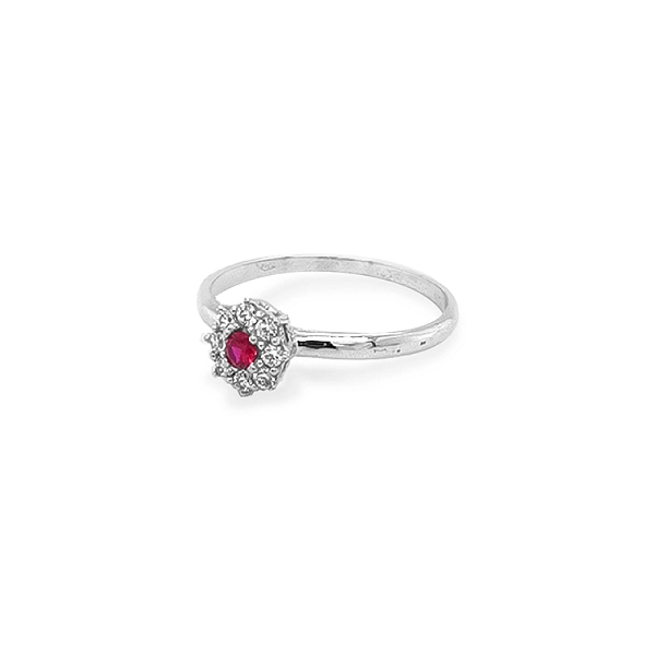 Goldring mit farbigen Steinen