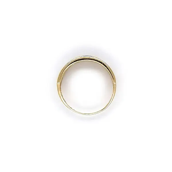 Ring mit Zirkonias in Gold-Kombination