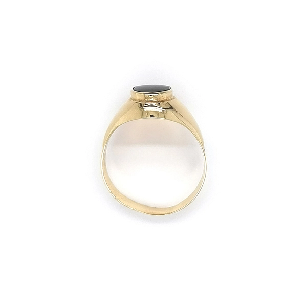 Goldring mit Onyx