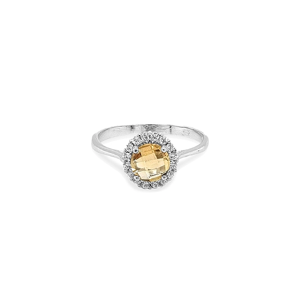 Goldring mit farbigen Steinen