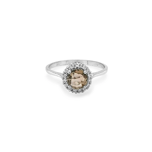 Goldring mit Zirkonen