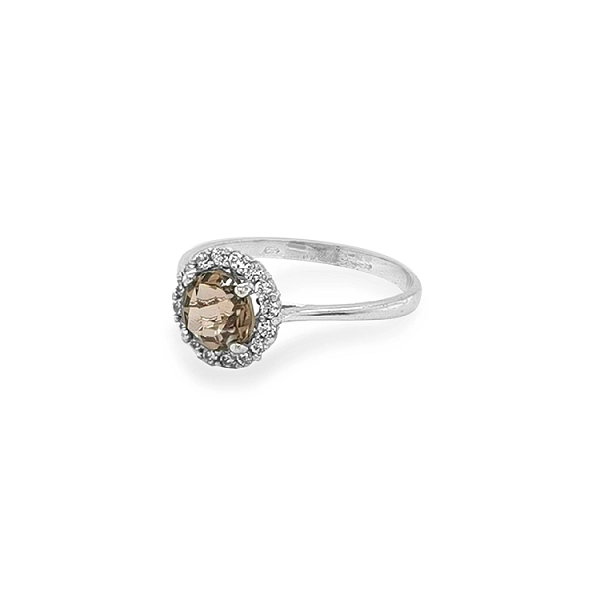Goldring mit Zirkonen