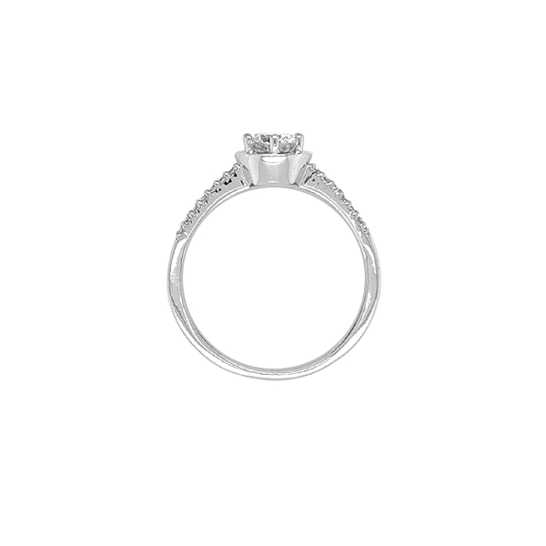 Gold Verlobungsring mit Zirkonen