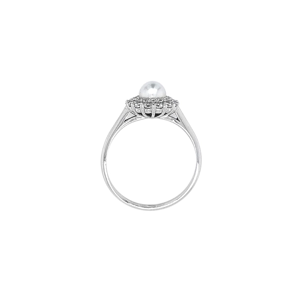 Ring mit Weißgoldperle