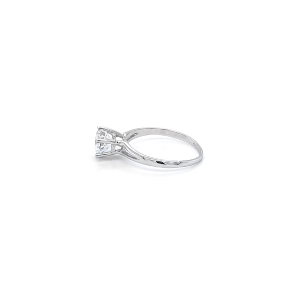 Verlobungsring mit Zirkon aus Weißgold