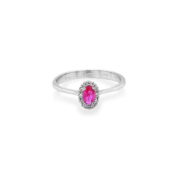 Goldring mit farbigen Steinen