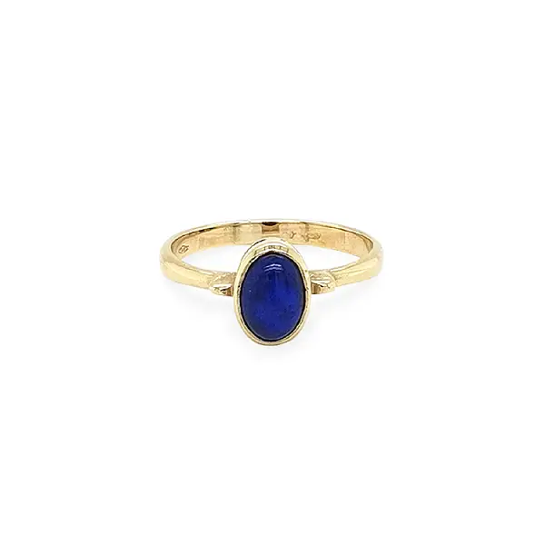 Goldring mit Lapislazuli