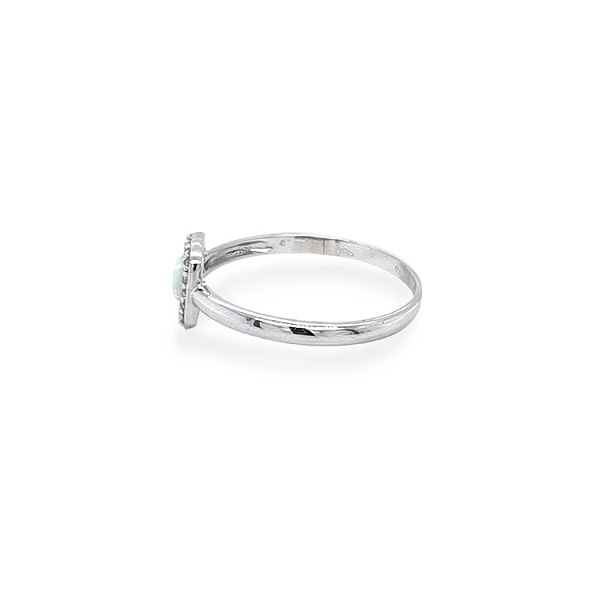 Goldring mit Opal und Zirkonen