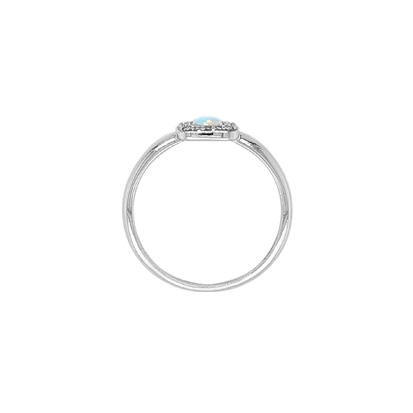 Goldring mit Opal und Zirkonen