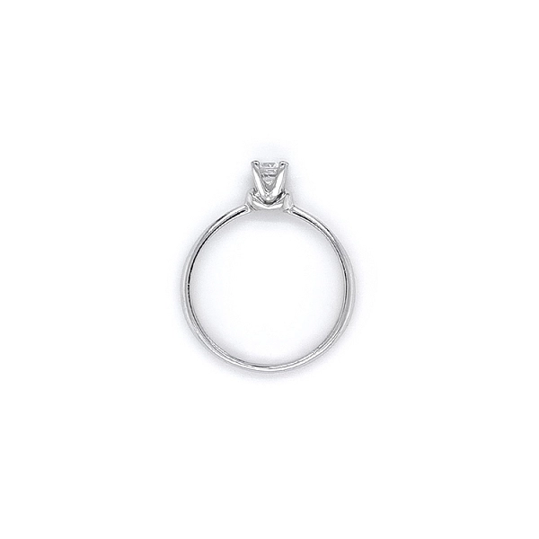 Verlobungsring mit Zirkon aus Weißgold
