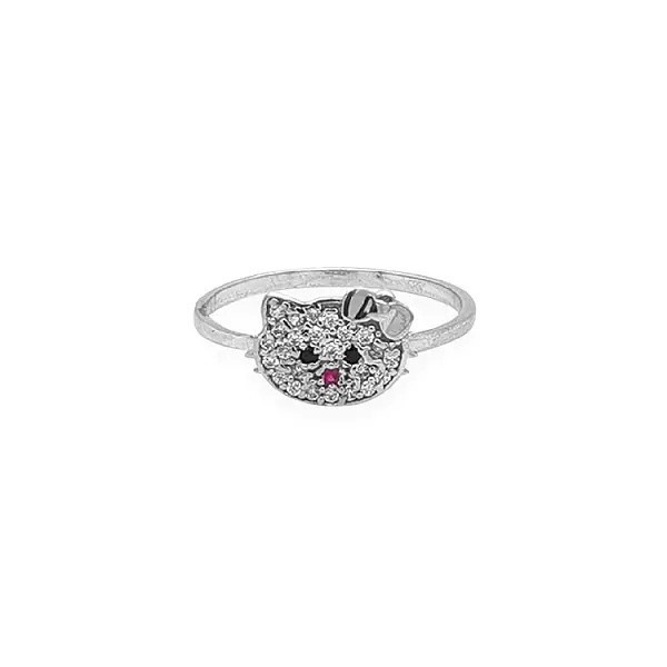 Goldring Hello Kitty mit Zirkonen