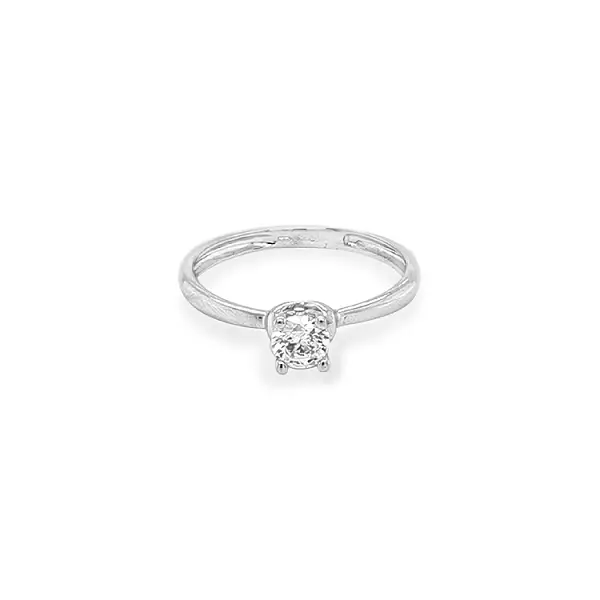 Gold Verlobungsring mit Zirkon