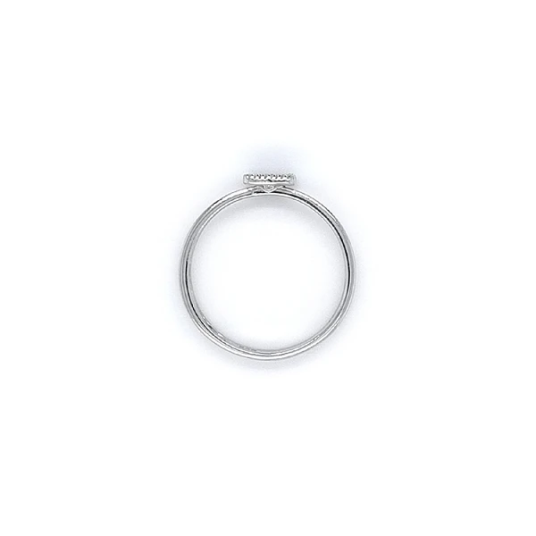 Ring mit Zirkonen aus Weißgold