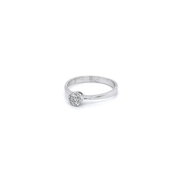 Ring mit Zirkonen aus Weißgold