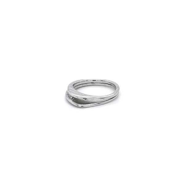 Ring mit Zirkonen aus Weißgold
