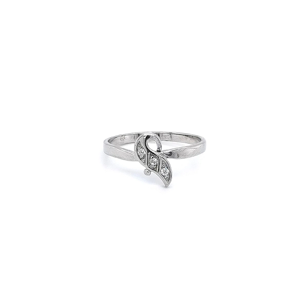 Ring mit Zirkonen aus Weißgold