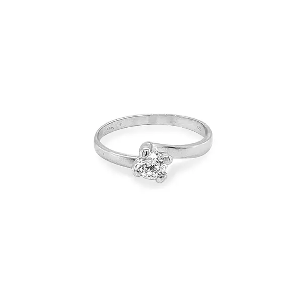 Gold Verlobungsring mit Zirkon