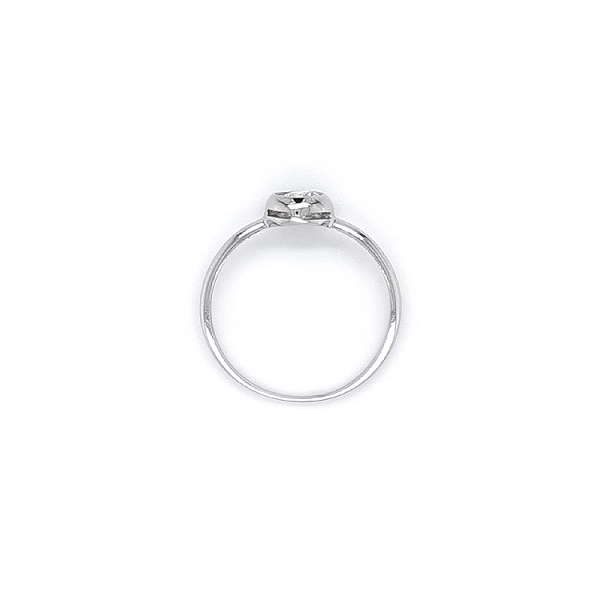 Verlobungsring mit Zirkon aus Weißgold