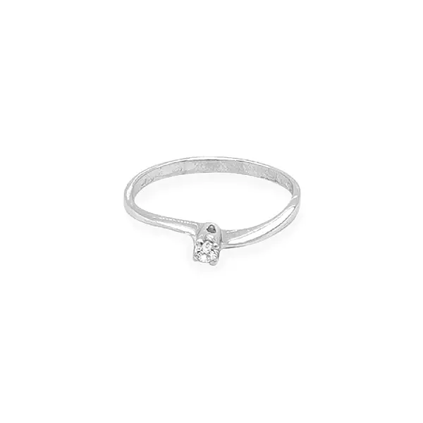 Gold Verlobungsring mit Zirkon