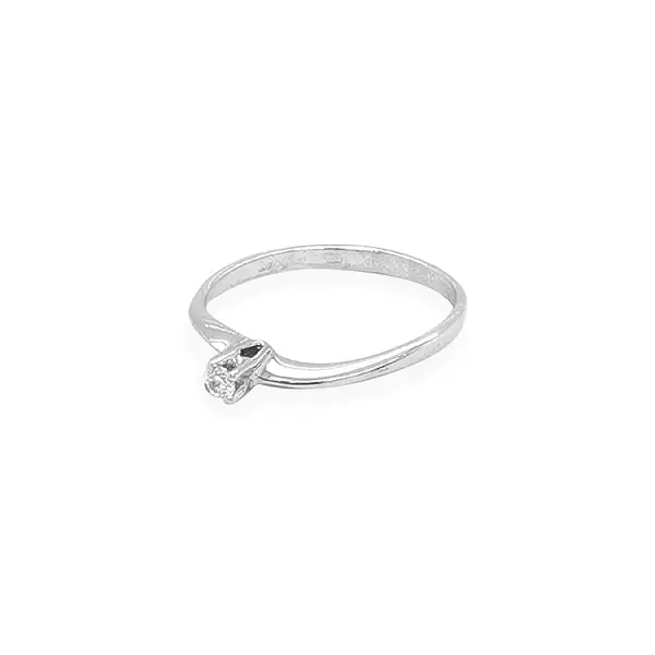 Gold Verlobungsring mit Zirkon