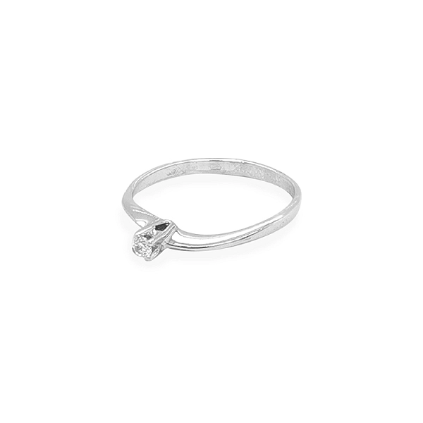 Gold Verlobungsring mit Zirkon