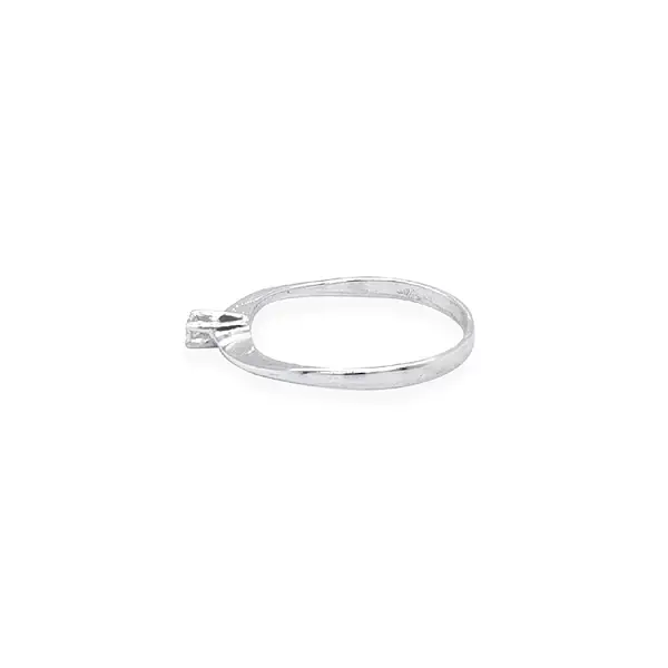 Gold Verlobungsring mit Zirkon