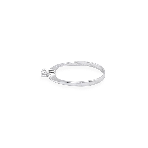 Gold Verlobungsring mit Zirkon