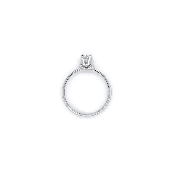 Verlobungsring mit Zirkon aus Weißgold