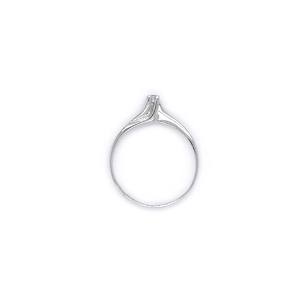 Verlobungsring mit Zirkon aus Weißgold