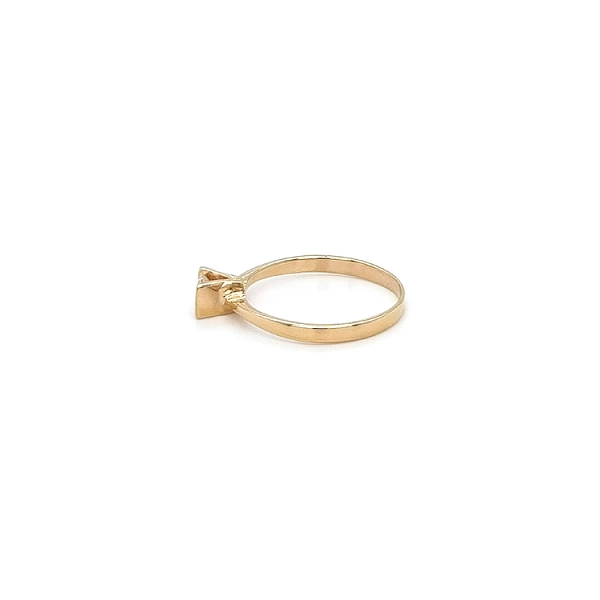 Gold Verlobungsring mit Ziron