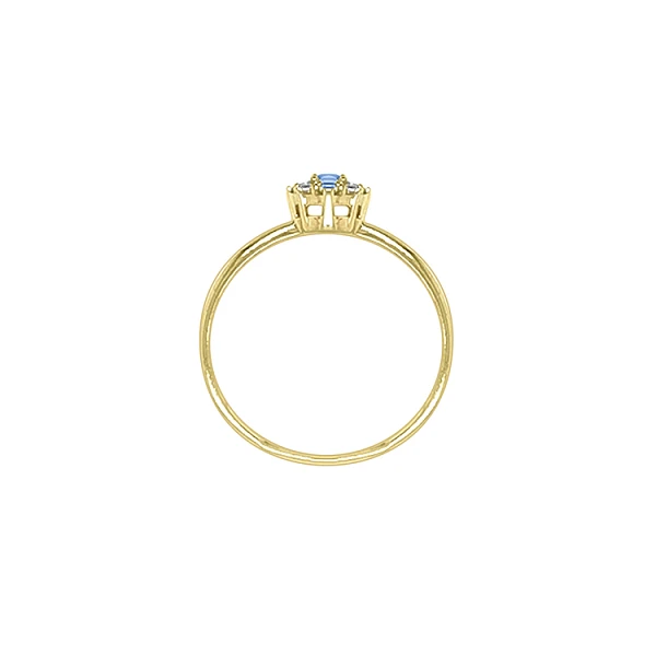 Goldring mit farbigen Steinen