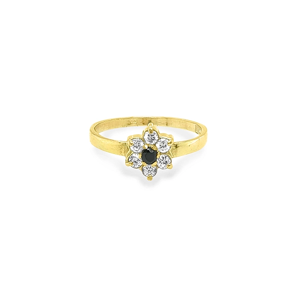 Goldring mit farbigen Steinen