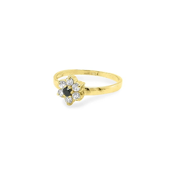 Goldring mit farbigen Steinen