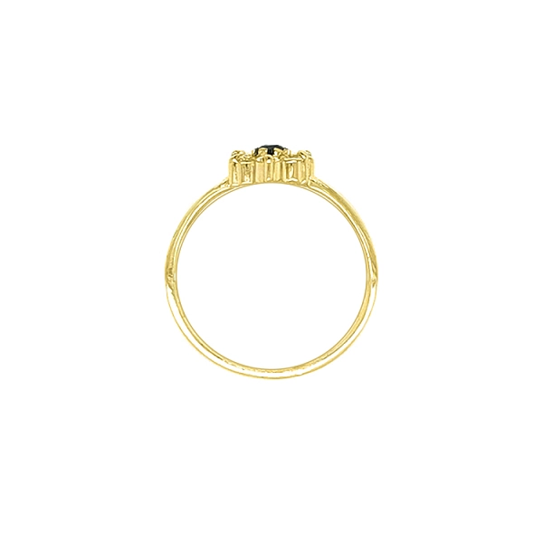 Goldring mit farbigen Steinen